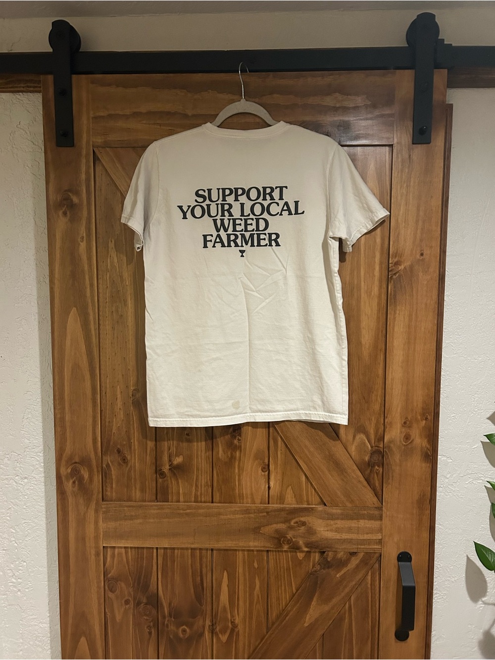 Support Your Local Weed Farmer Graphic Tee - Cream